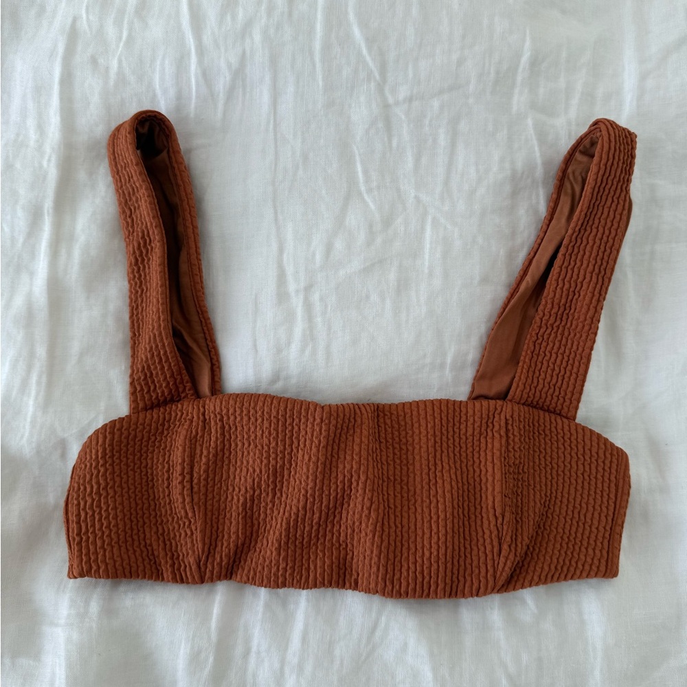 Rust Textured Women's Top